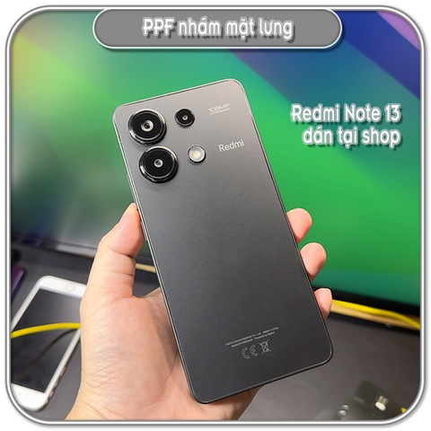 Dán PPF lưng nhám Redmi Note 13 Series, bảo vệ mặt lưng