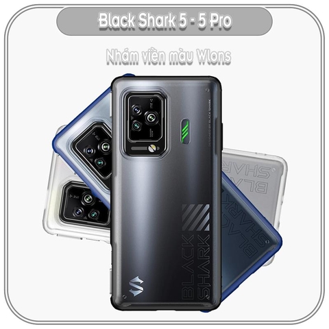 Ốp lưng cho Xiaomi Black Shark 5 - 5 Pro, nhám viền màu WLONS