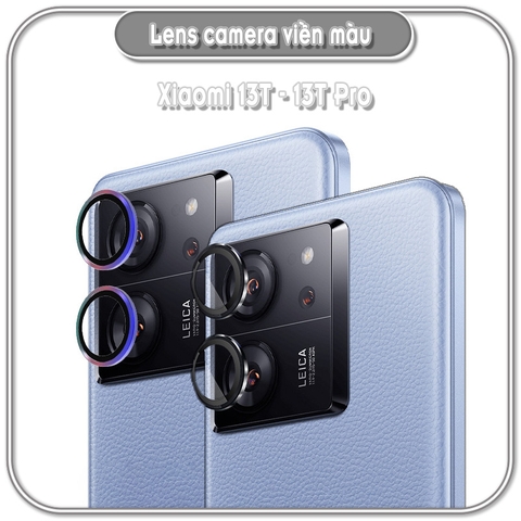 Dán lens camera Xiaomi 13T - 13T Pro, viền màu