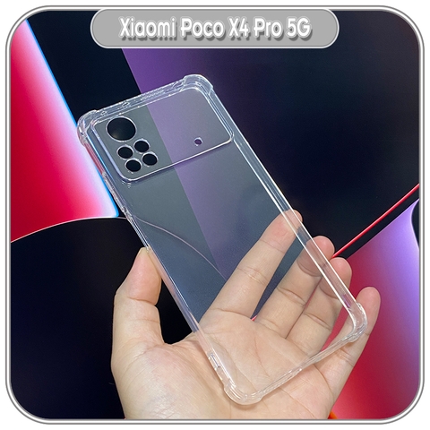 Ốp lưng cho Xiaomi Poco X4 Pro 5G TPU trong 4 góc chống sốc, Che Camera