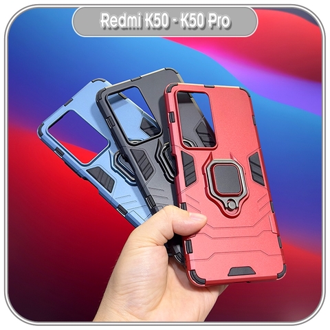 Ốp lưng cho Xiaomi Redmi K50 - K50 Pro, iRON MAN IRING Nhựa PC cứng viền dẻo chống sốc