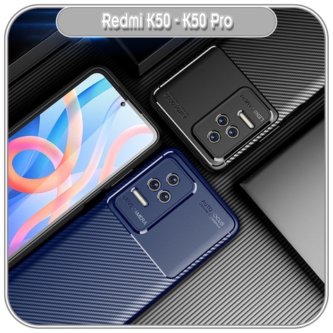 Ốp lưng cho Xiaomi Redmi K50 - K50 Pro, chống sốc Carbon Auto Focus