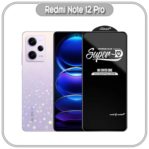 Kính cường lực Super D cho Xiaomi Redmi Note 12 Pro Full viền Đen MIETUBL