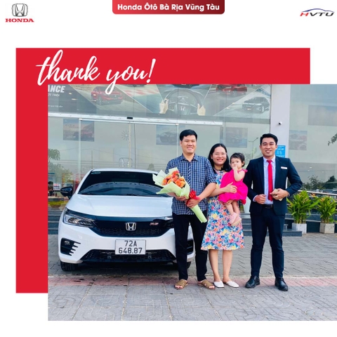 LỄ BÀN GIAO XE CHO KHÁCH HÀNG TẠI HONDA Ô TÔ BÀ RỊA VŨNG TÀU