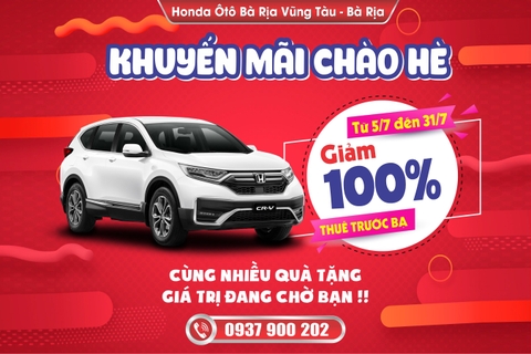 DUY NHẤT THÁNG 7 NÀY!!! HỖ TRỢ 100% LỆ PHÍ TRƯỚC BẠ XE Honda CR-V