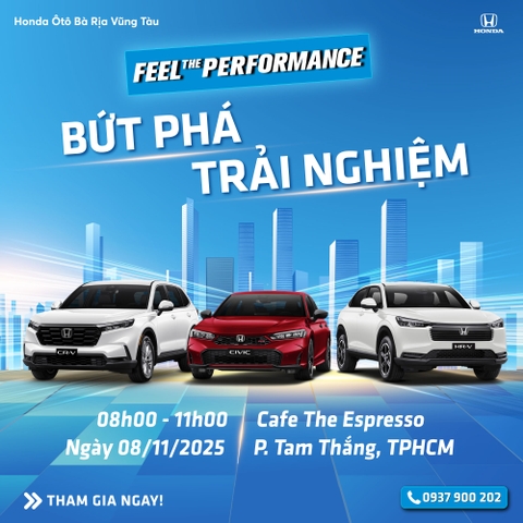 FEEL THE PERFORMANCE - BỨT PHÁ MỌI TRẢI NGHIỆM