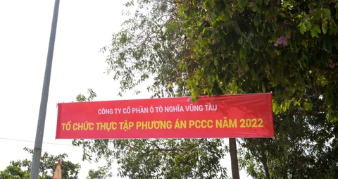 DIỄN TẬP NGHIỆP VỤ PHÒNG CHÁY CHỮA CHÁY NĂM 2022