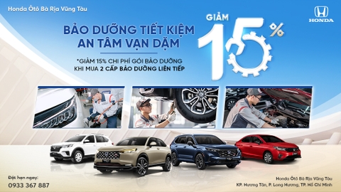 Khuyến mại gói bảo dưỡng tiết kiệm của Honda Việt Nam