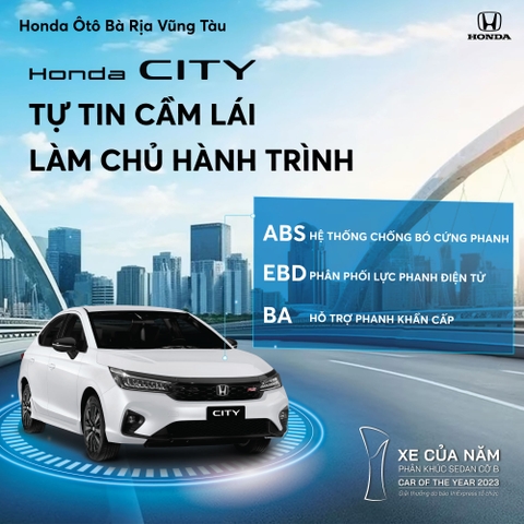 Honda City: TỰ TIN CẦM LÁI - LÀM CHỦ HÀNH TRÌNH