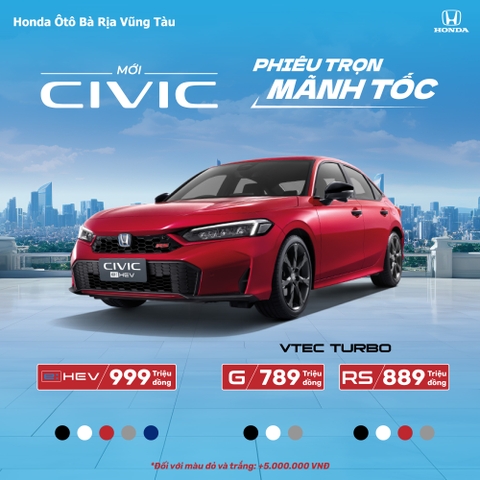 NEW HONDA CIVIC - PHIÊU TRỌN MÃNH TỐC