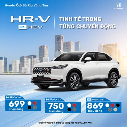 TRÌNH LÀNG HONDA HR-V HYBRID MỚI – TINH TẾ TRONG TỪNG CHUYỂN ĐỘNG