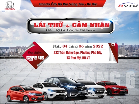 ĐĂNG KÍ LÁI THỬ XE HONDA - TRỰC TIẾP CẢM NHẬN