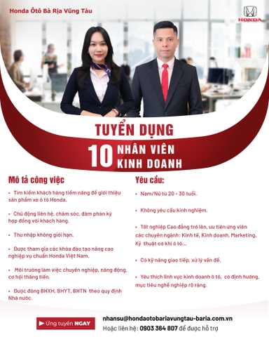 TUYỂN DỤNG VIỆC LÀM KHAI XUÂN 2024