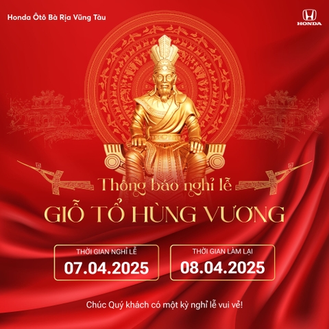 THÔNG BÁO LỊCH NGHỈ LỄ GIỖ TỔ HÙNG VƯƠNG 2025