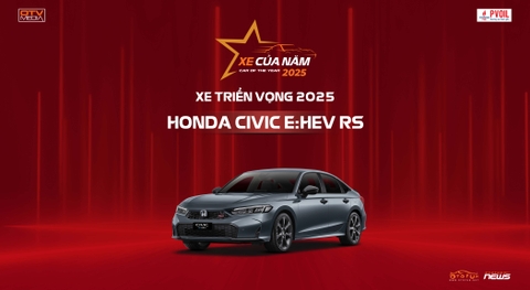 Honda Civic e:HEV RS nhận Danh hiệu “Xe triển vọng 2025”