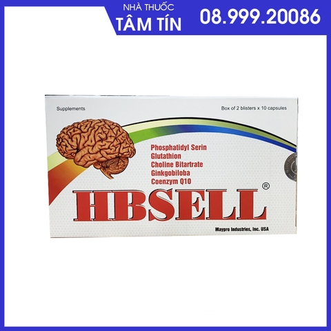 hbsell hộp 2 vỉ x10 viên          66.0