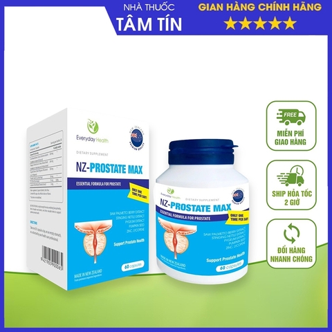 NZ-Prostate Max hộp 60 viên giảm u xơ, phì đại tuyến tiền liệt
