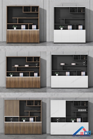 Tủ đựng tài liệu phòng giám đốc hiện đại 1m6 - TL 25