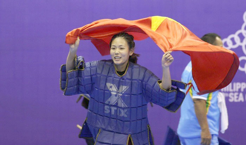 'Cô gái vàng' của võ gậy Việt Nam kỳ SEA Games 30