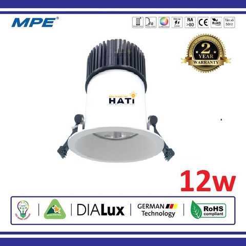 Đèn âm trần MPE chống ẩm IP65