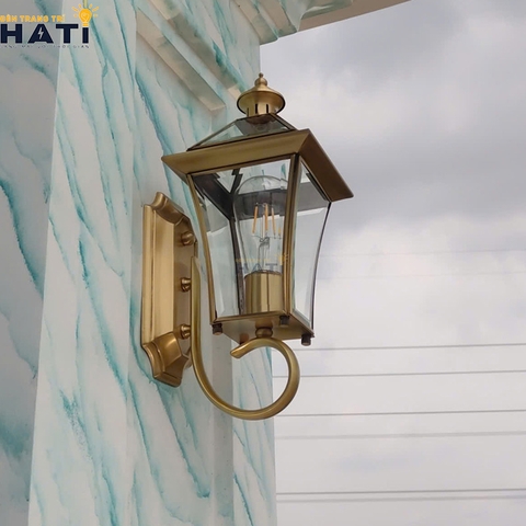 Đèn tường đồng ngoài trời Ivo