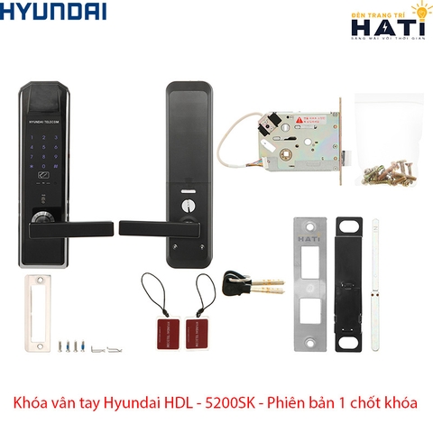 Khóa thông minh Hyundai HDL-5200SK mở khóa thẻ từ