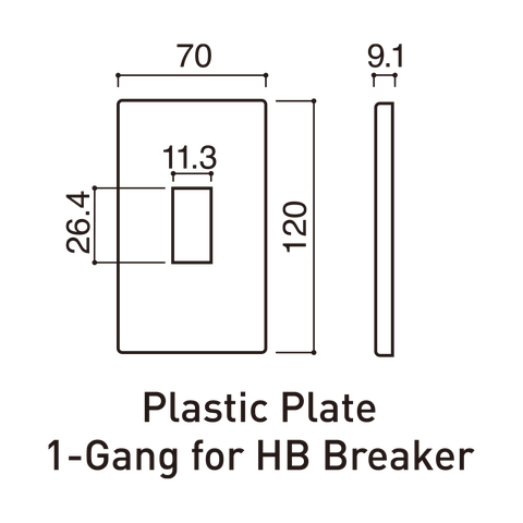 Mặt dùng cho cầu dao HB