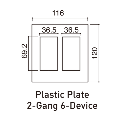 Mặt dùng cho 6 thiết bị
