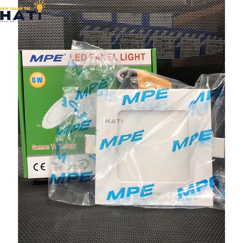 Đèn âm trần vuông siêu mỏng MPE SPL 6w ánh sáng trắng/vàng/dimmer