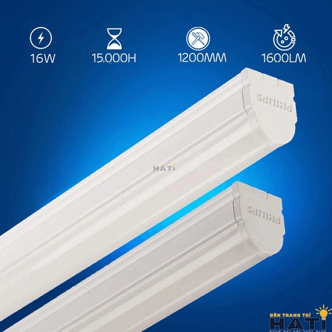 Bộ máng đèn led T8 Philips BN016C Lifetime 15.000h 0.6-1.2m