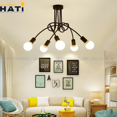 Đèn ốp decor Ino màu đen