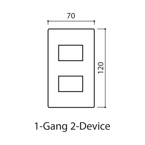 Mặt 2 thiết bị - Có nắp che mưa