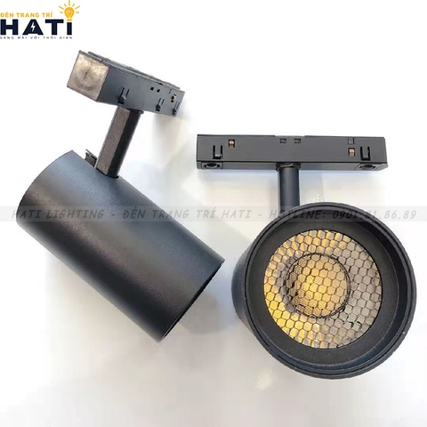 Đèn rọi ray nam châm chiếu điểm 10w mắt lưới