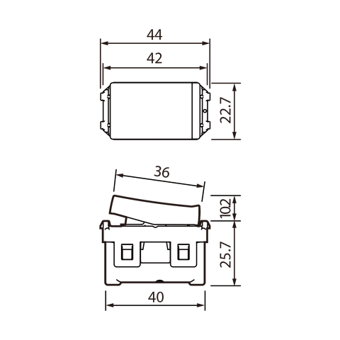 Công tắc D (2 tiếp điểm)