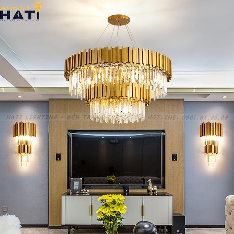 Đèn thả pha lê Yerko