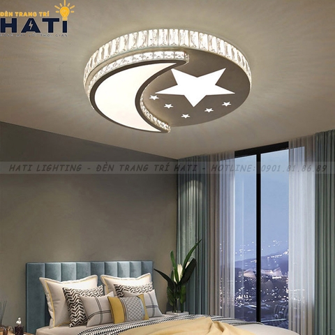 Đèn ốp trần led ngôi sao mặt trăng