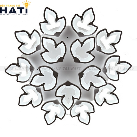 Đèn ốp trần led hình lá phong 15 cánh