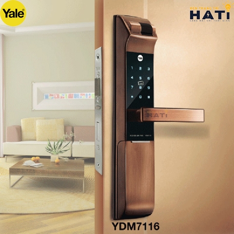 Khóa vân tay Yale YDM7116A MB màu đồng đỏ