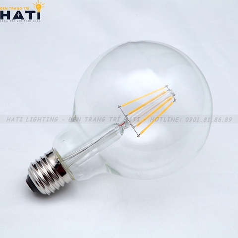 Bóng đèn thuỷ tinh G125 4w/6w ánh sáng vàng