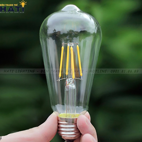 Bóng đèn thuỷ tinh Edison ST64 4w ánh sáng vàng