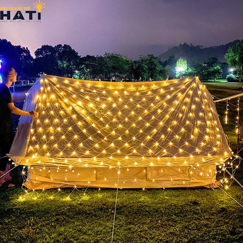 Đèn rèm lưới mắt cá 1.5x1.5m