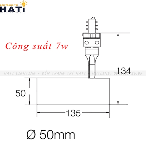 Đèn rọi ray nhôm Pluto 7w/15w