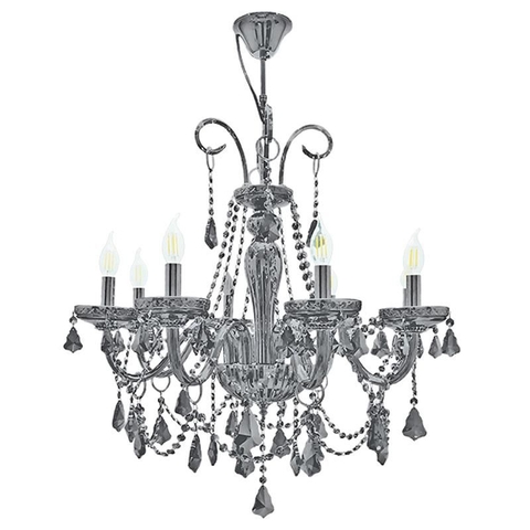 Đèn chùm thủy tinh Lidio 8 bóng - DCTT06/8