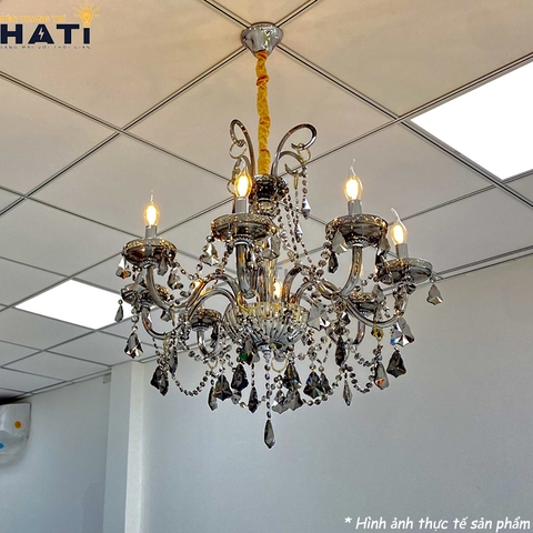 Đèn chùm thủy tinh Lidio 8 bóng
