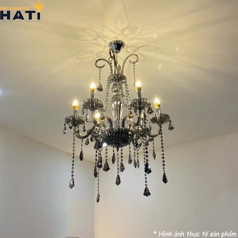 Đèn chùm thủy tinh Lidio 8 bóng
