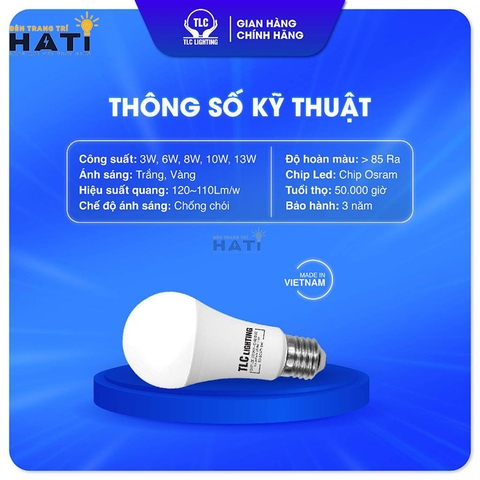 Đèn led búp TLC OS 03w