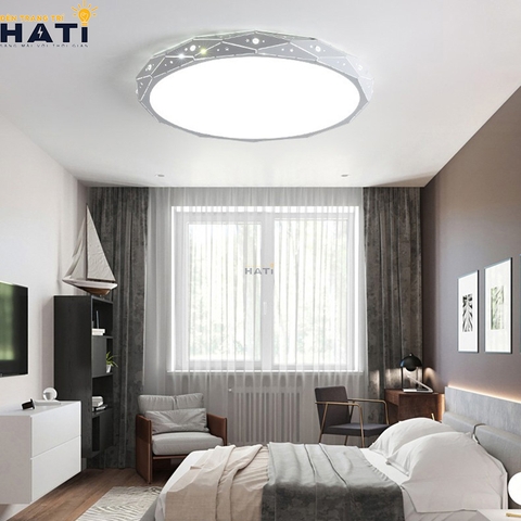 Đèn led ốp trần Asta viền đentrắng