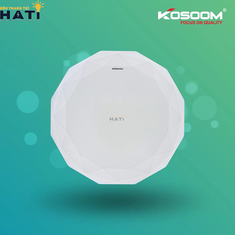 Đèn ốp trần Kosoom kim cương vỏ trắng 14w18w24w36w