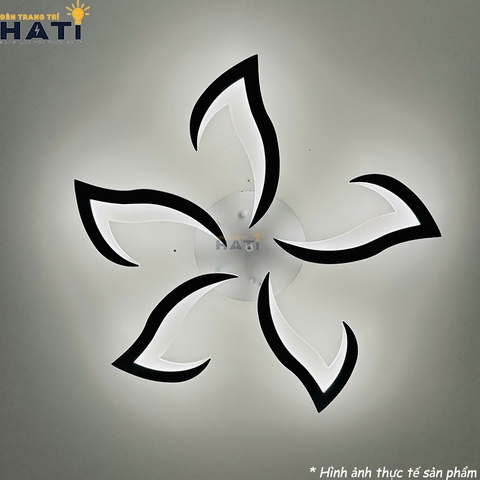 Đèn ốp trần led hình lưỡi rìu 5 cánh