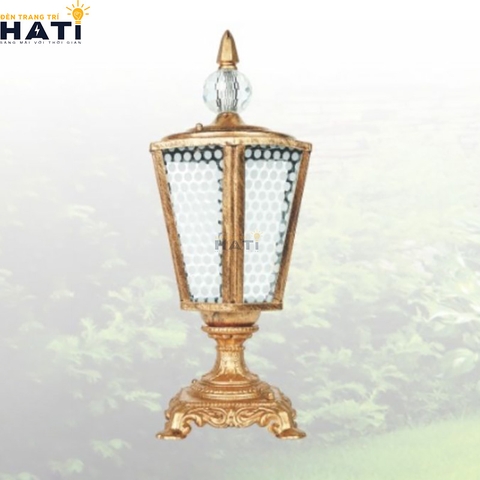 Đèn trụ cổng cao Dorite màu vàng